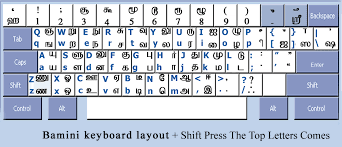 Tamil Typing Bamini Font
